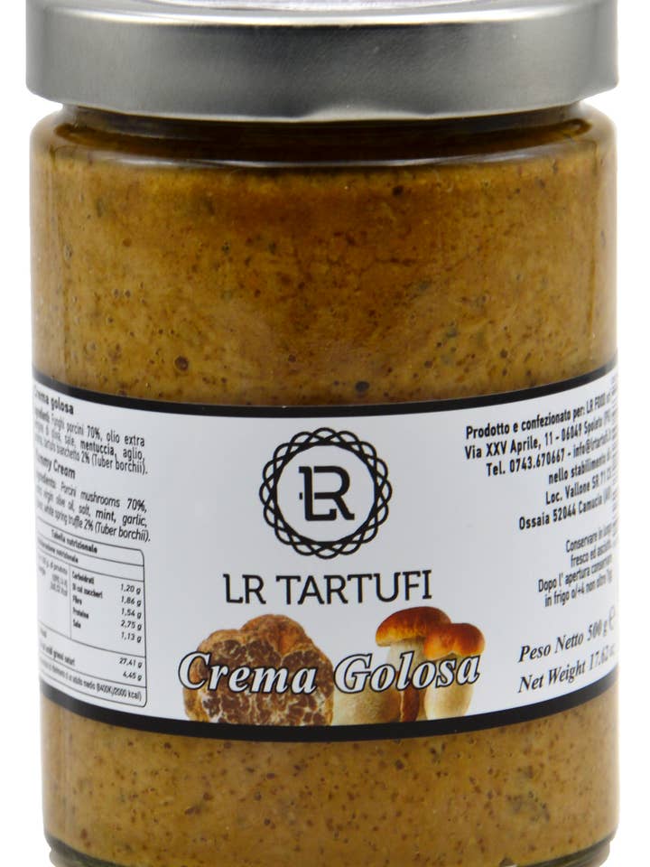 Porcini mushrooms and white truffle gourmet cream 500gr - LR Tartufi for wholesale by LuxFood-Shop