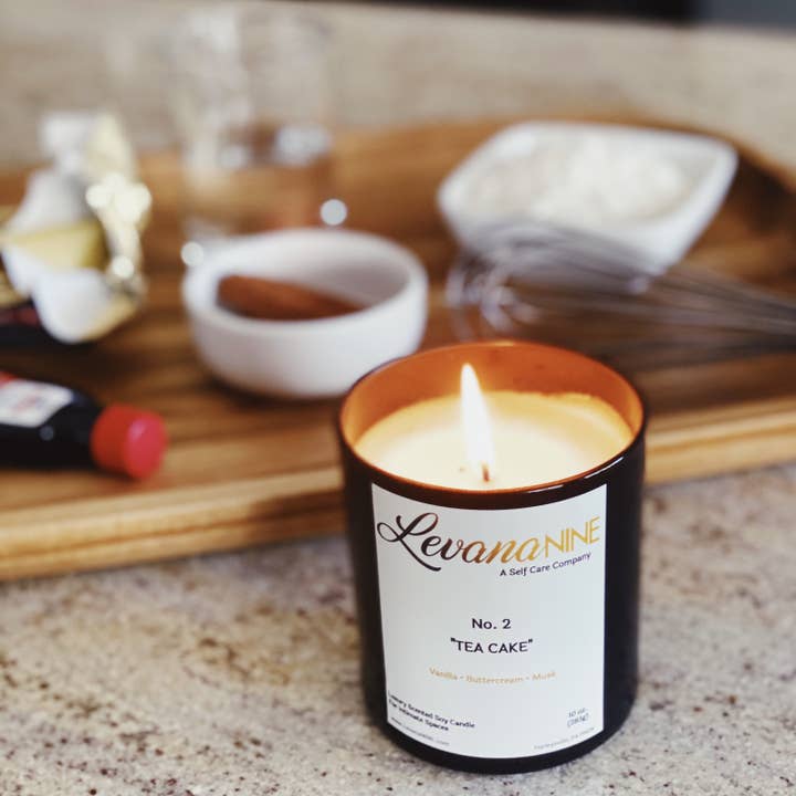 No. 2 "Tea Cake" Luxury Candle for wholesale by LevanaNINE