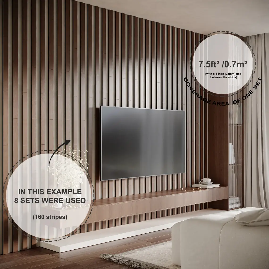 ATB-Sound sp. z o. o. - Wholesale Wall Accent - Lamela-5 Acoustic Slat Wood Panels 2" | Wooden Wall Decor2