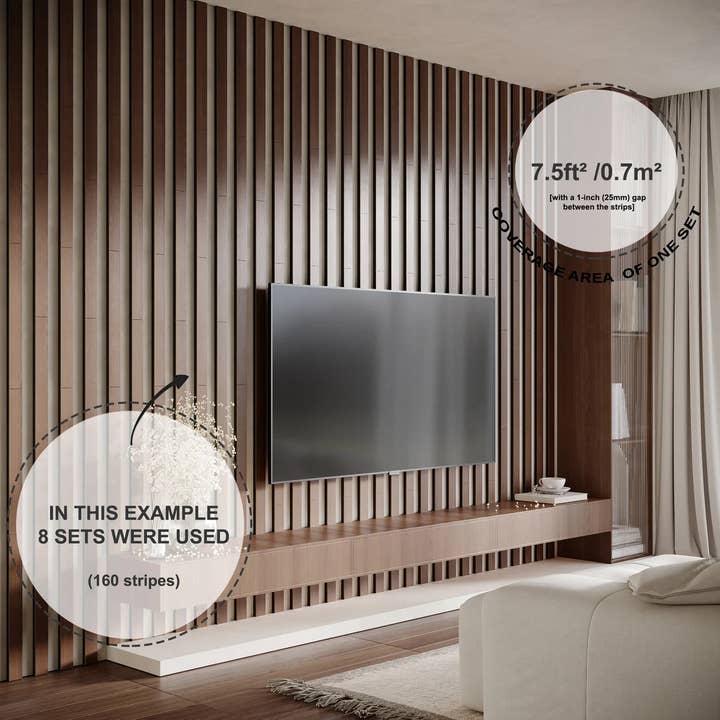 ATB-Sound sp. z o. o. - Wholesale Wall Accent - Lamela-5 Acoustic Slat Wood Panels 2" | Wooden Wall Decor2