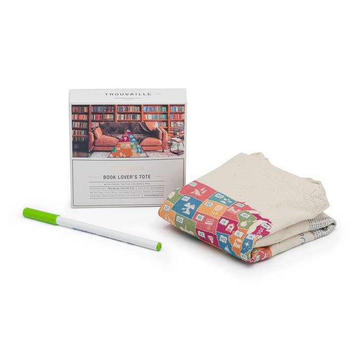Trouvaille Global - Wholesale Tote Bag - Unisex - 100% Cotton Book Lover's Color In Tote Bag