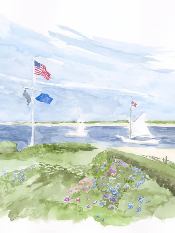 Nantucket konsttryck för wholesale av Blake Art Collective