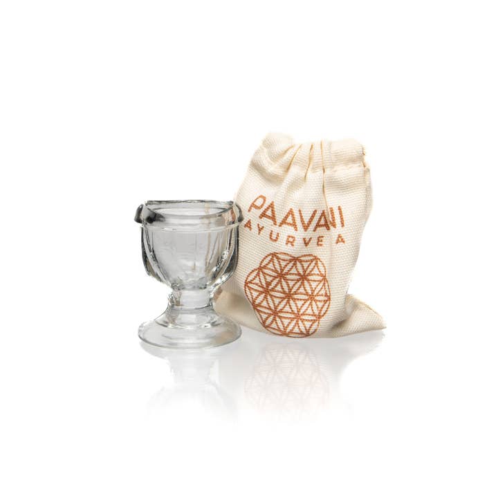 PAAVANI Ayurveda - Venta al por mayor Cremas/geles para los ojos - Copa de Cristal para Lavado de Ojos | Limpieza Ocular para Hidratar e Iluminar