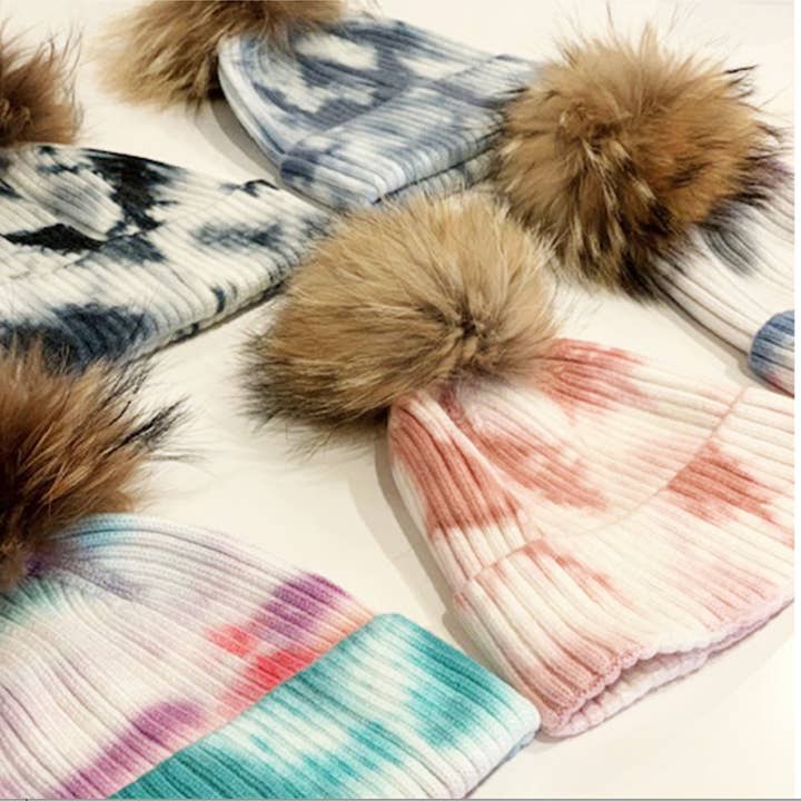 Virginia Wolf - Wholesale Beanie - Women's - Tie Dye Hat BLUSH0