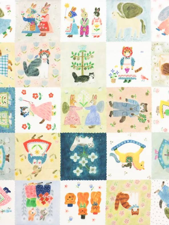 Aiko Fukawa Mouchoir en Coton | Chaque Jour est un Nouveau Jour | pour la vente par 「FUNJI」In Japan