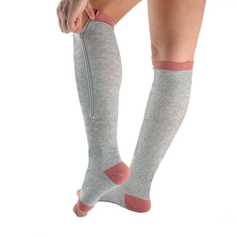 VIGOR - Wholesale Socks - Unisex - Zipper Compression Socks, Calf Knee High, Open Toe Support8