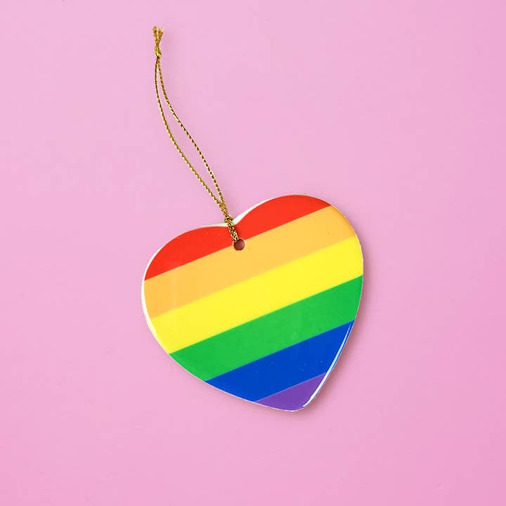 Adorno corazón arcoiris para venta al por mayor de Little Rainbow Paper Co