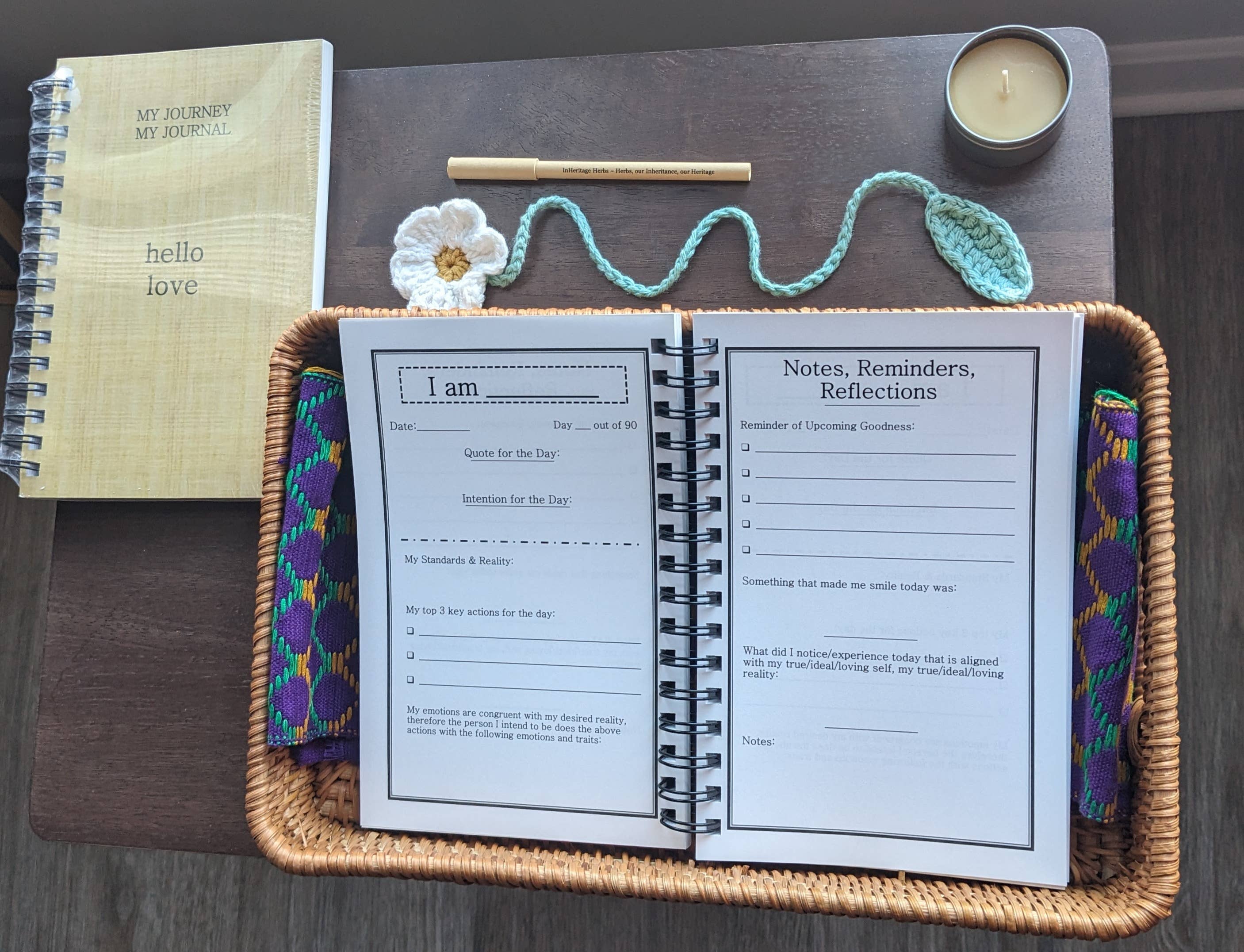 HCJunction and InHeritage Herbs - Wholesale Journal/Diary - 90day Journey Journal & Planner: CUSTOMIZE COVER & ONE PAGE9