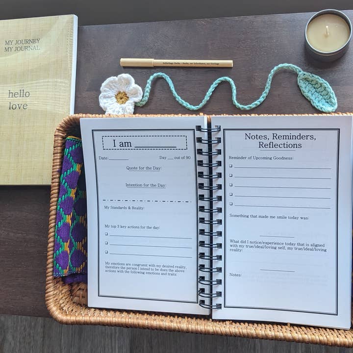 HCJunction and InHeritage Herbs - Wholesale Retailer Display - Paper & Novelty - 90day Journey Journal & Planner: Hello Darling Cover1