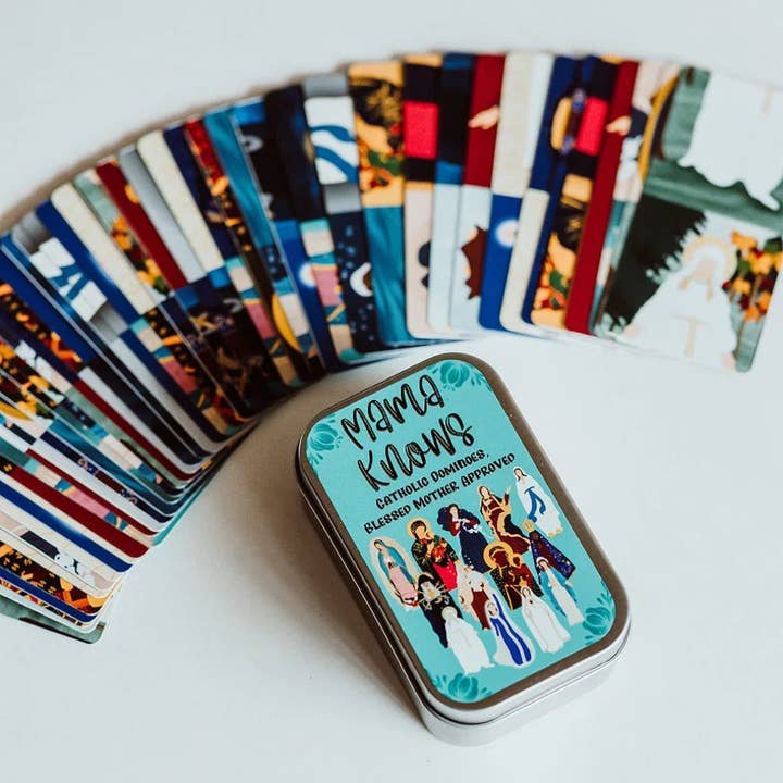 MamaKnows - Dominó Católico com a Santíssima Virgem (Baralho de Cartas) por atacado de worthy of Agape