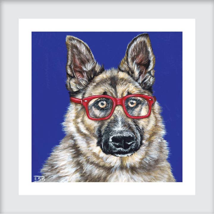 German Shepherd Dog Print for wholesale by Emma Sage Fine Art