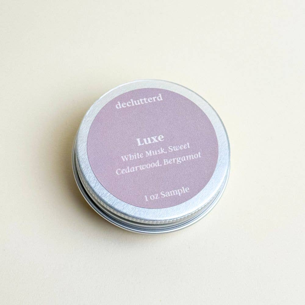 declutterd - Wholesale Travel Candles - Candle Tin Sample 1 oz Wood Wick Non Toxic Coconut Soy Wax6