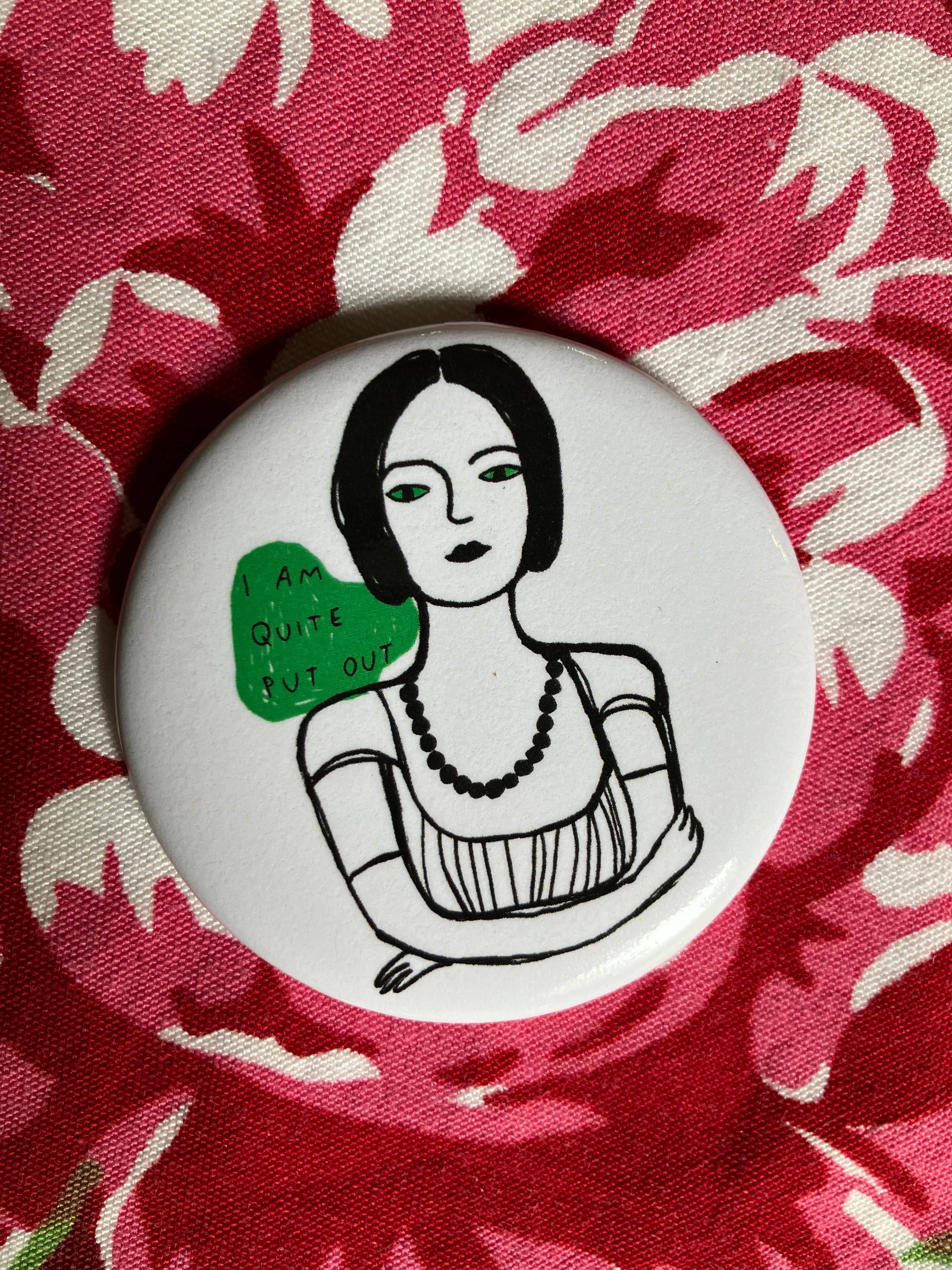 Colleen Harrington Studio - Vente Aimants - Aimant rond de 2,25 pouces - Je suis assez épuisé4