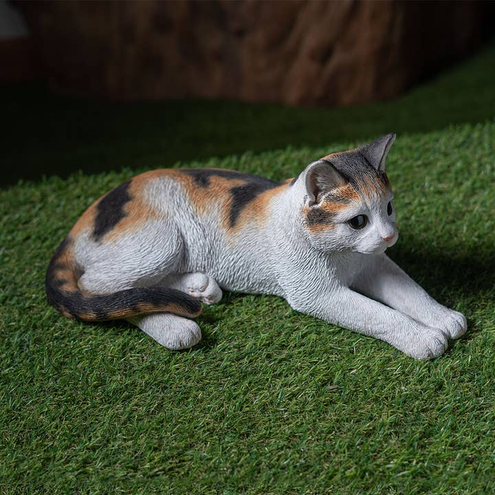 Pacific Trading - Wholesale Decorative Figurine - Lying Down Calico Cat5