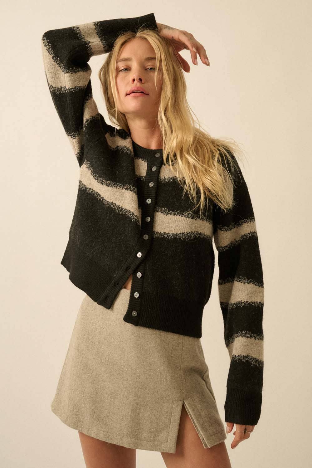 Promesa USA - Wholesale Skort - Women's - Herringbone Tweed Mini Skort9