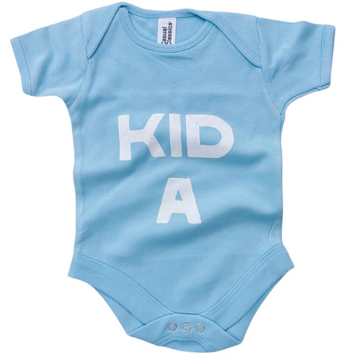 Body neonato Kid A - Tutina ispirata alla musica indie elettronica per la vendita all'ingrosso da parte di ZZZEBRAAA LIMITED