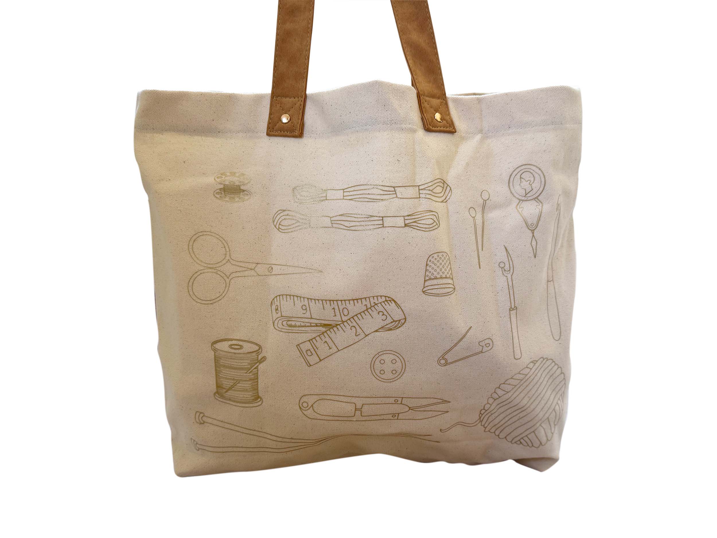 Chasing Threads – wholesale Tote bag – Women's – Stitch Your Craft Tools Tote Bag- Embroidery Kit project bag9