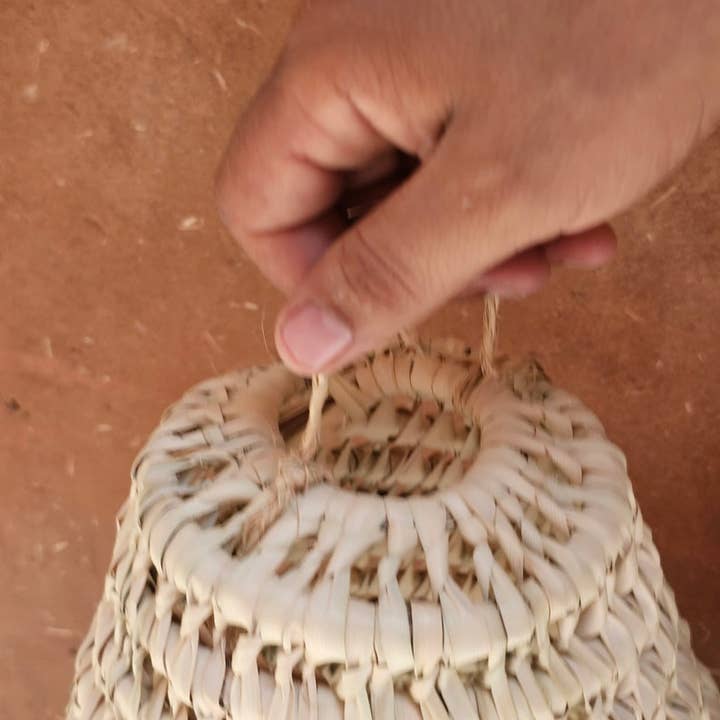 Melecraft - Venta al por mayor Lámpara de araña y colgante - Lámpara colgante marroquí de paja con flecos multicolores6