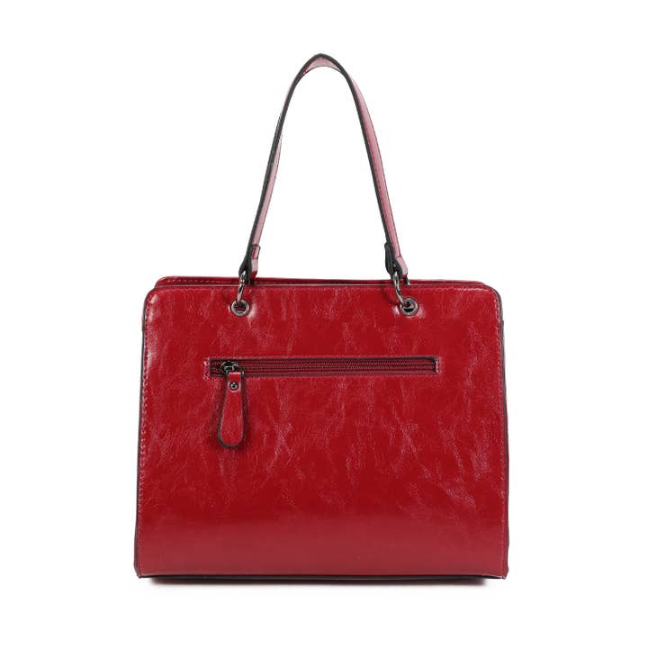 INES DELAURE - Wholesale Top Handle Bag - Women's - Handbag, crocodile print