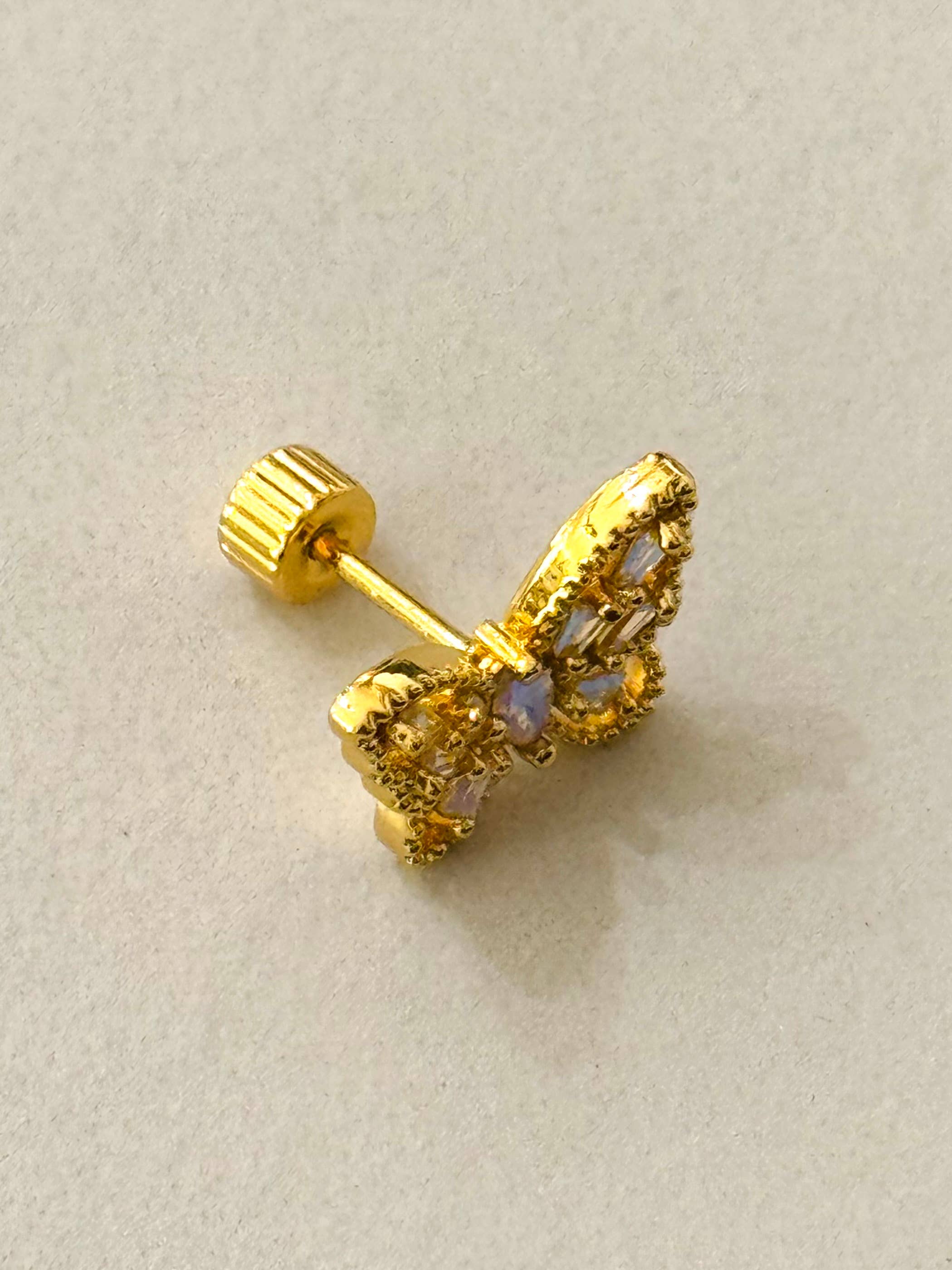 Cassette Barcelona - Wholesale Single Earring - Butterfly Piercing 1