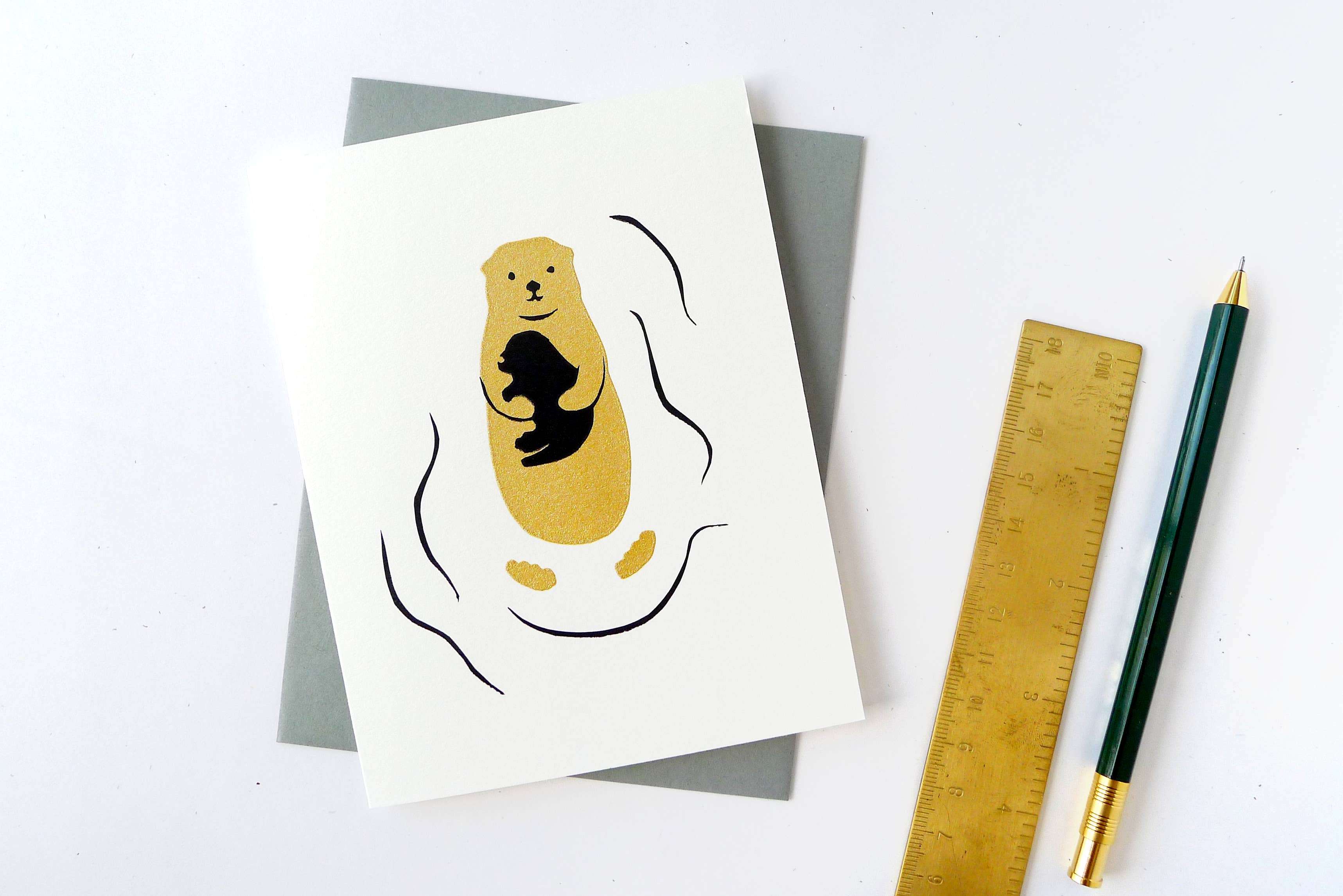 Middle Dune – Engroshandel Babykort – Otter Baby Card2