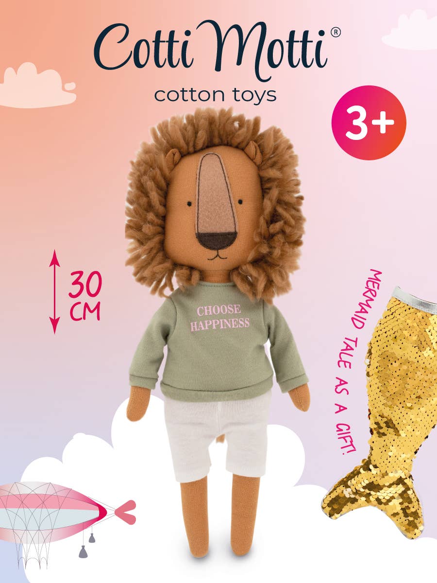 Orange Toys - Wholesale Stuffed/Plush Toy - Kids & Baby - GIFT SET: Simon The Lion Plush + Mermaid Tail