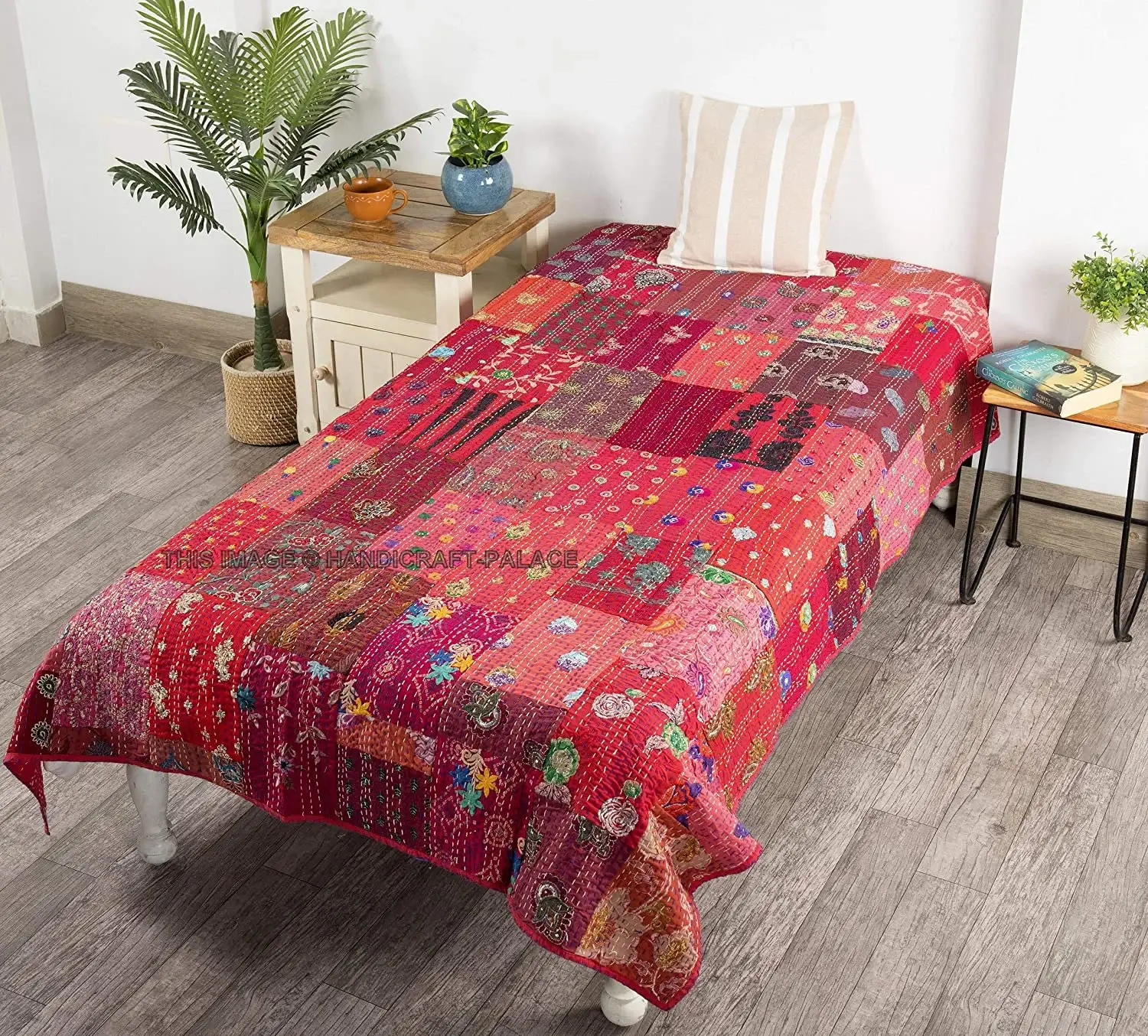 GYPSY STUDIO - Vendita all'ingrosso Trapunte - Trapunta Kantha ricamata Coperta Kantha fatta a mano indiana0