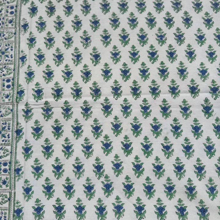 House of Mulmul LLC - Wholesale Tablecloth - Block Print Cotton Table Cloth (6-seater) #D502