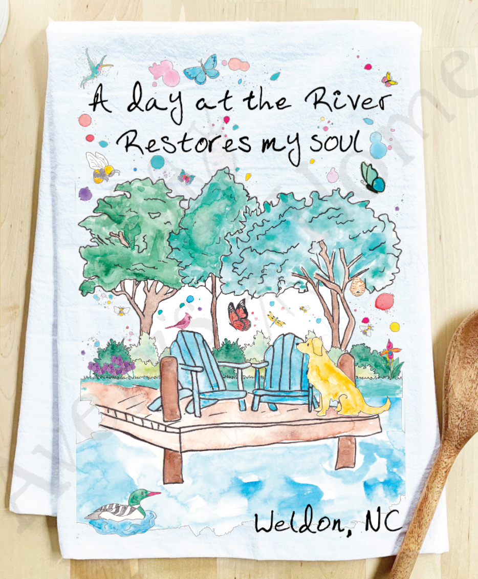 Avery's Home - Wholesale Tea Towel - A Day at the Lake or River Customizable Tea Towel49