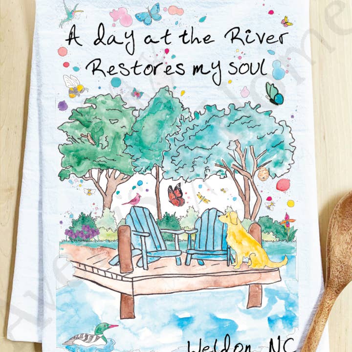 Avery's Home - Wholesale Tea Towel - A Day at the Lake or River Customizable Tea Towel49