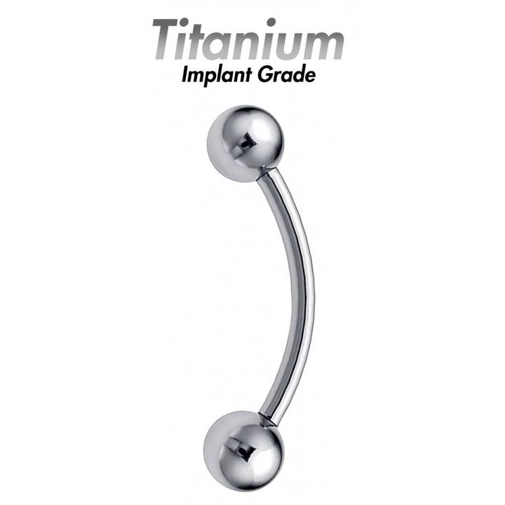 TITANIUM IMPLANT GRADE - BANANABELL -CURVED BARBELL TIT for wholesale by Bodytrend