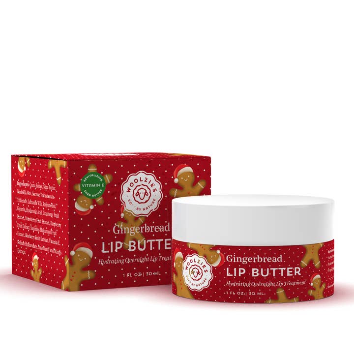 Woolzies - Wholesale Lip Treatment/Mask - Overnight Lip Butter with Hyaluronic Acid - Gingerbread1