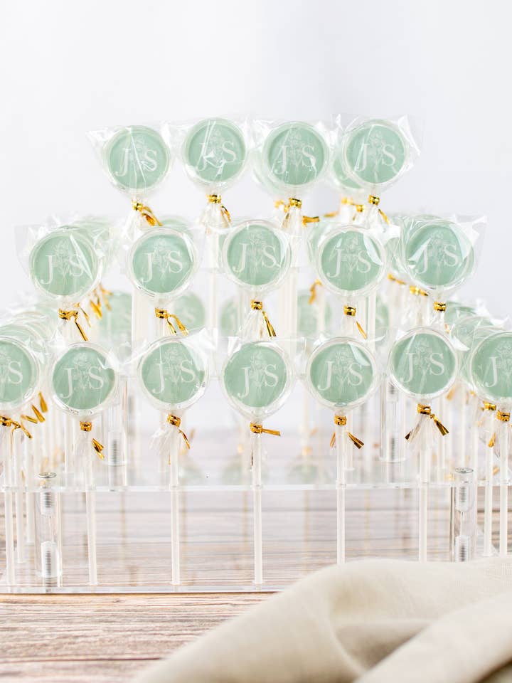 Présentoir transparent carré pour 56 sucettes pour la vente par salonbuck