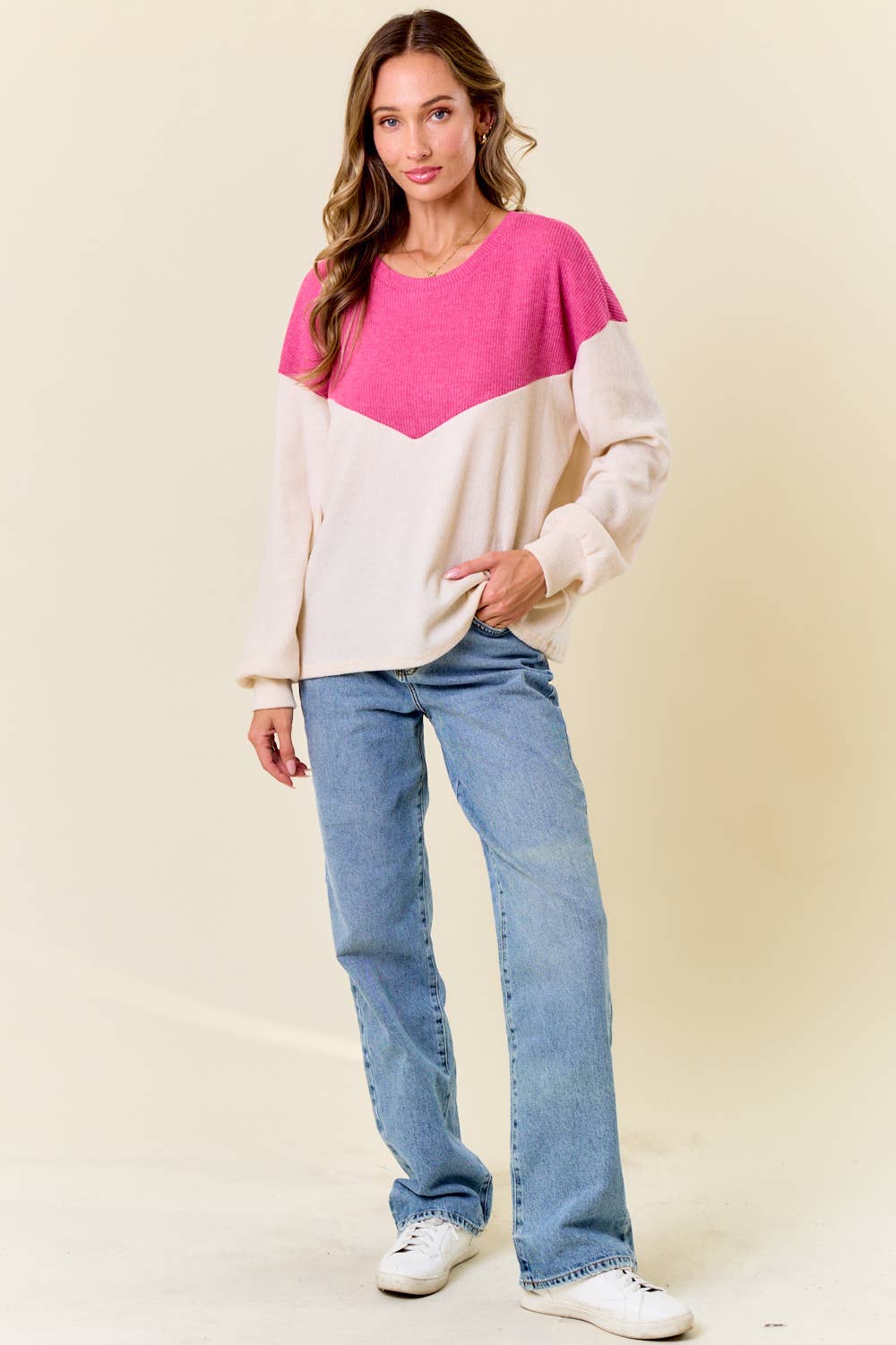 lovely melody – wholesale Stickad topp - Dam – LMT4635-Moment Of Your Life Långärmad topp10