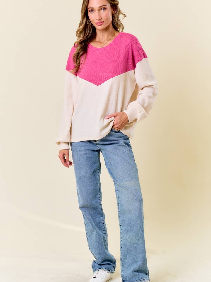 lovely melody – Top de malha - Mulher por atacado – LMT4635-Camisola Moment Or Life de manga comprida10
