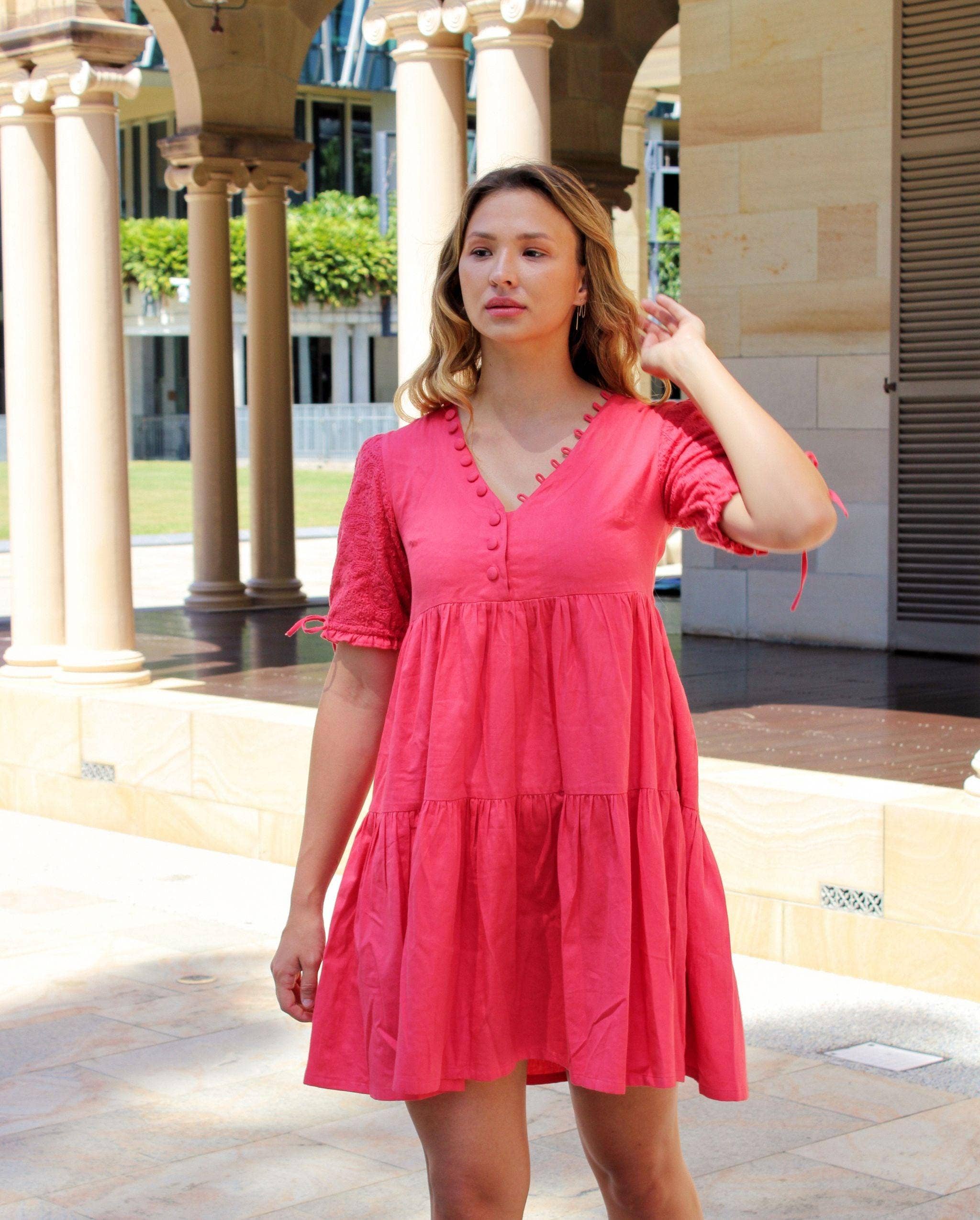 Kaasida | Women Fashion Boutique - Wholesale Dress - Women's - Gulnari Flowy Mini Dress19