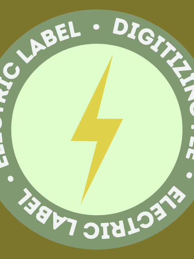 Digitizing Fee for wholesale by Electric label