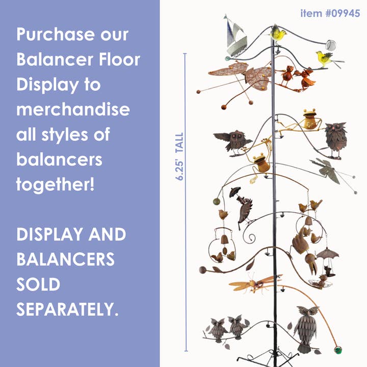 RCS Gifts - Wholesale Garden/Lawn Stake - Rainy Day Crow Balancer Garden Stake - 55"