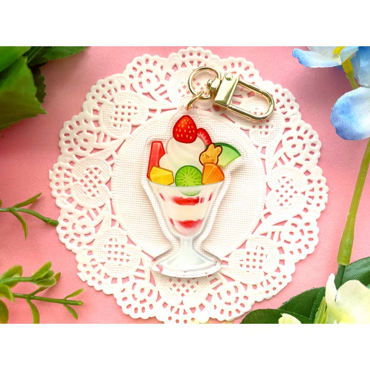 Parfait Keychain Bag Charm Kawaii Drink Food Snack for wholesale by Lilimoon