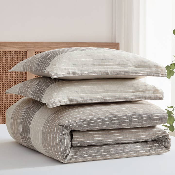 Levtex Home - Vendita all'ingrosso Set di lenzuola - Set copripiumino e trapunta Sand Stripes22