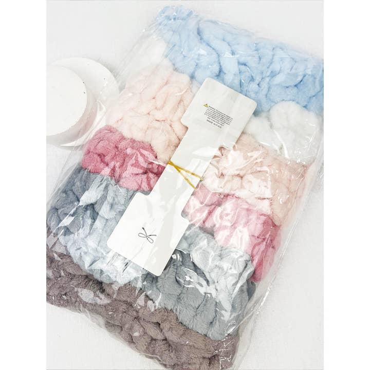 MIX COLOR Soft Tone Face Wash Headband for wholesale on Faire