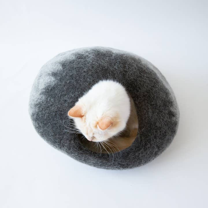 Cat Cave Co – wholesale Husdjursgrotta - Katt och hund – Grå Ombre katt grotta