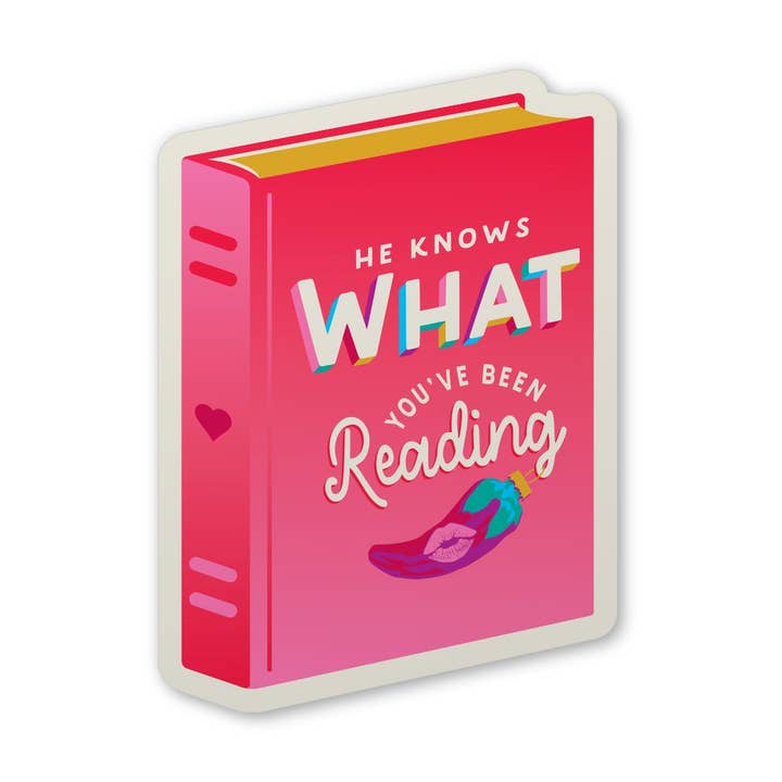 He Knows Sticker for wholesale by Fables & Tales Co.