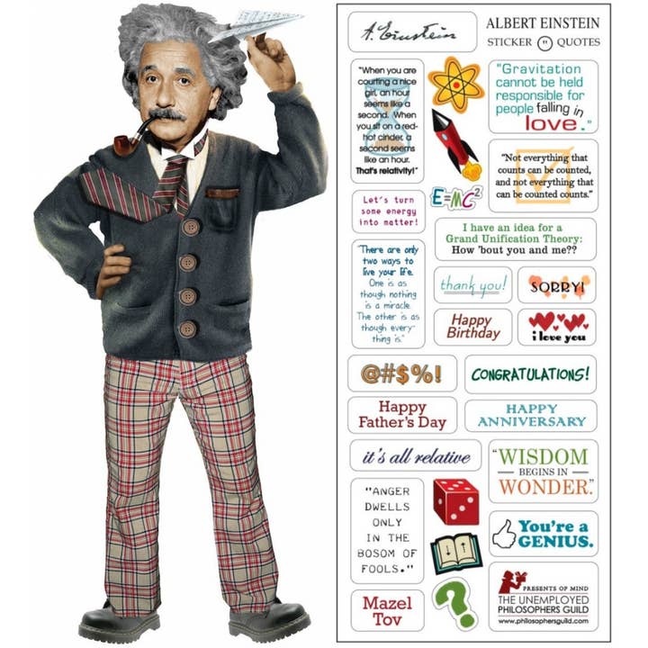 Tarjeta Albert Einstein para venta al por mayor de Unemployed Philosophers Guild