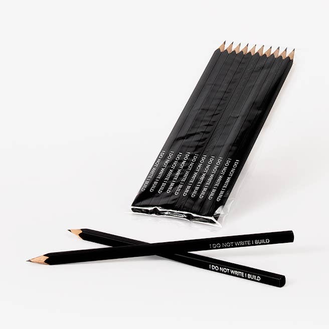 Cinqpoints – Großhandel Bleistift – Packung mit 10 schwarzen, quadratischen Bleistiften – Weihnachtsgeschenk0