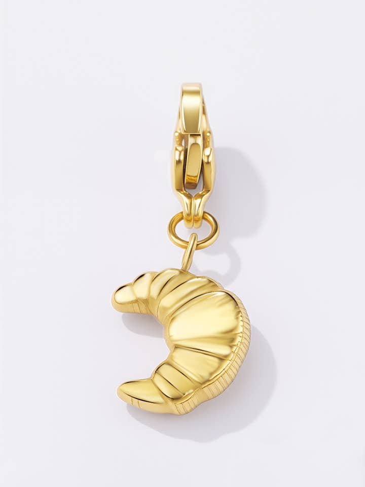 Stainless Steel Charm Charm CHARM104AQ for wholesale by BYREN | ÉLINE L'ATELIER