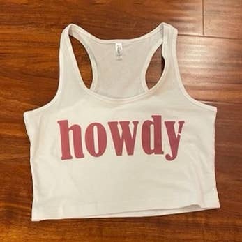 Howdy Beskuren Tank Top för wholesale av LA PRINT AND STITCH
