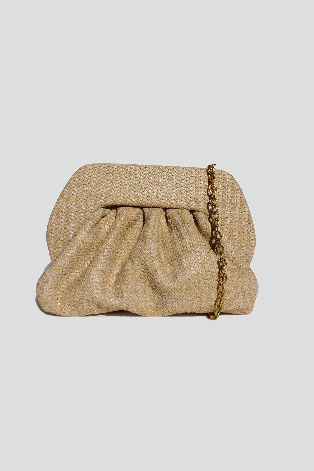STREET LEVEL - Wholesale Clutch Bag - Women's - Noelle Straw Frame Clutch4