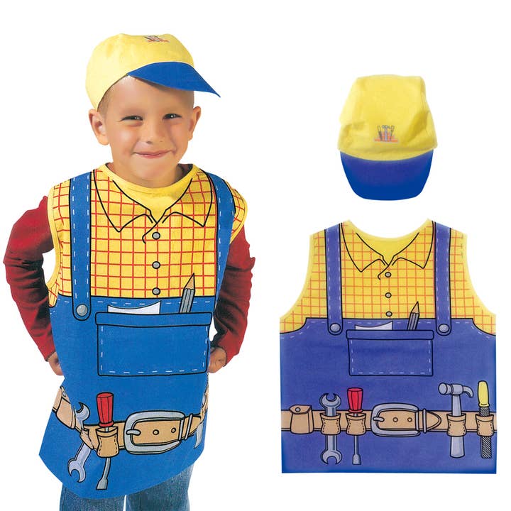 Party Children Construction Costume Pirate Dress Up Play Set for wholesale by Toyventures