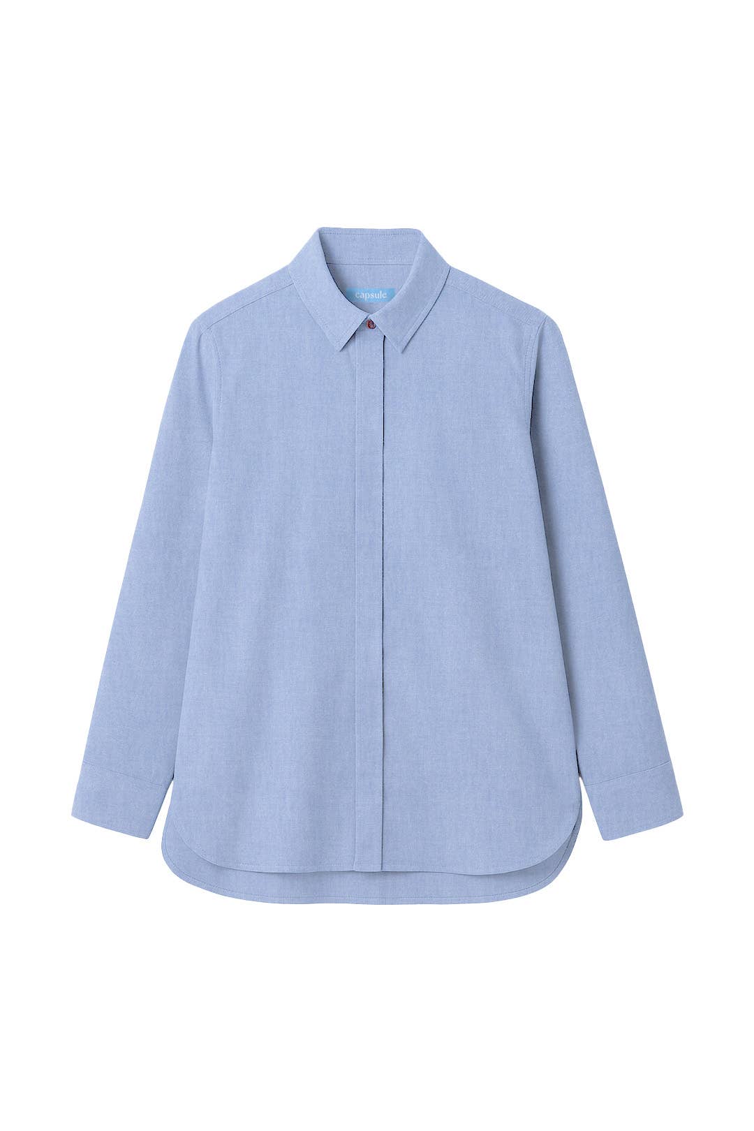 CAPSULE by Agnė Gilytė - Wholesale Button Down Shirt - Women's - Shirt 'OXFORD' | classic washed cotton in baby blue1